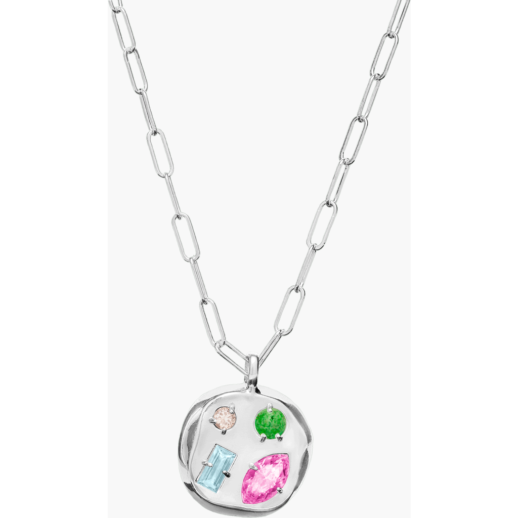 Birthdate Co. The October Birthdate Silver Pendant In October 7th - Silver