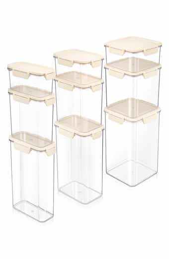 9-Pack Reusable Snap Lid Airtight Food Storage Container Set