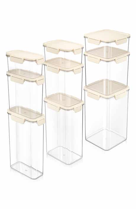 9-Pack Reusable Snap Lid Airtight Food Storage Container Set