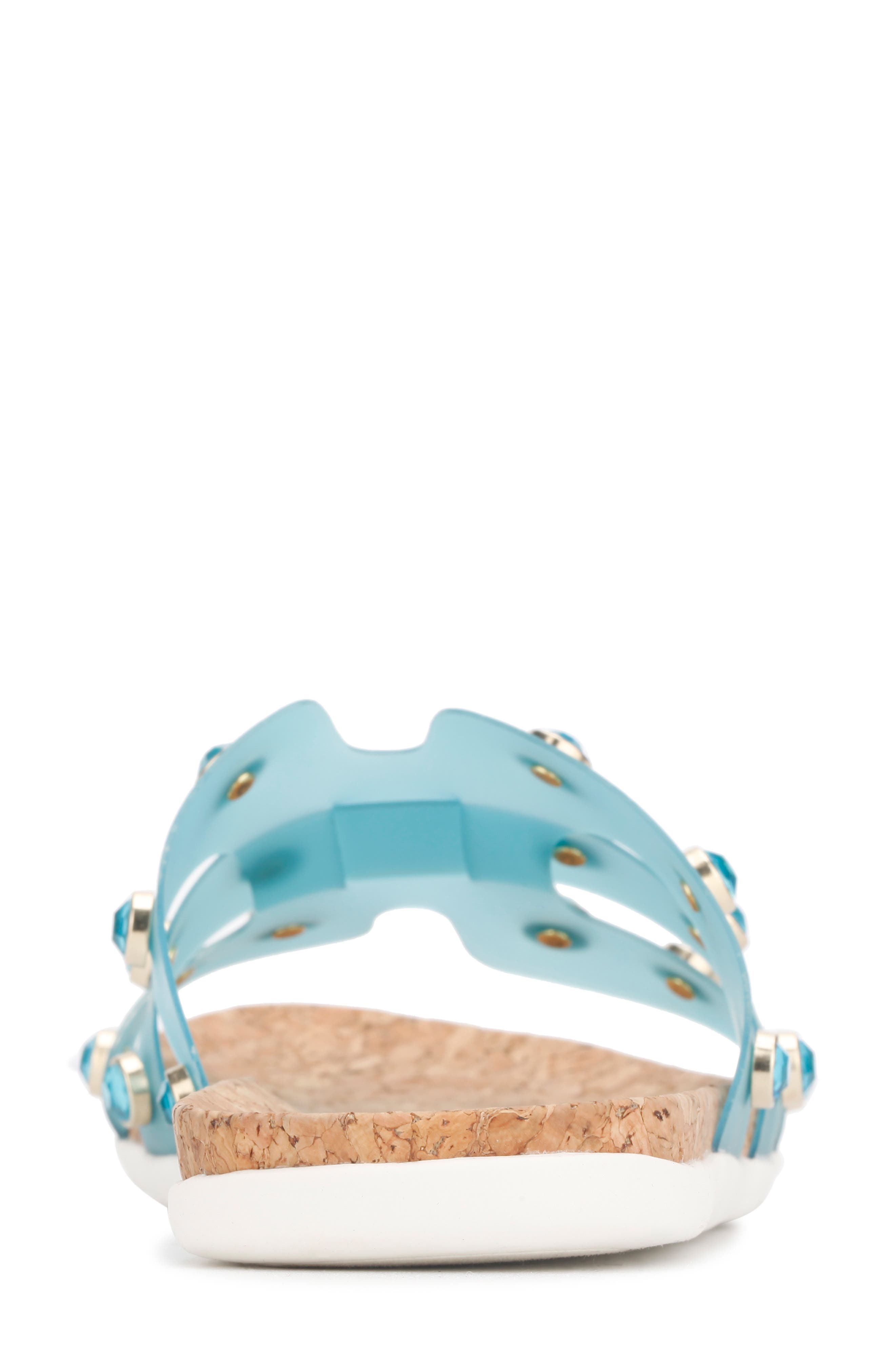 Embellished H-Band Sandal, Alternate, color, AQUA