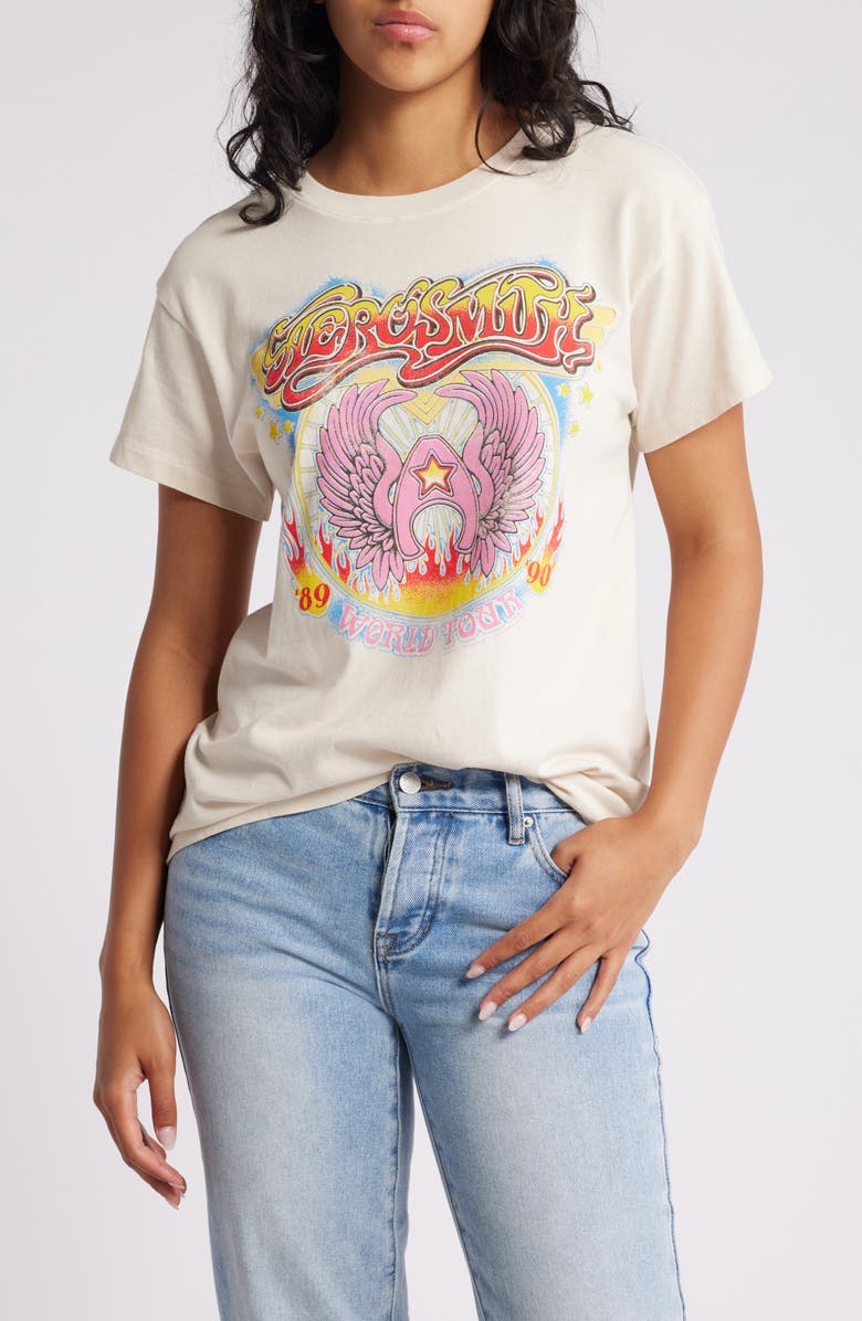 Daydreamer Aerosmith World Tour Cotton Graphic T-Shirt, Main, color, 