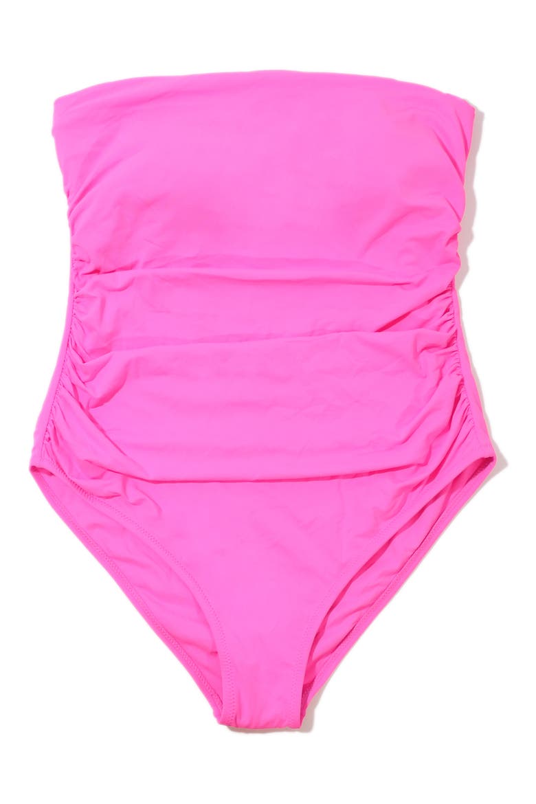 Strapless Bandeau One-Piece Swimsuit video