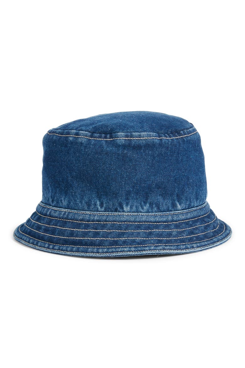 Denim Bucket Hat, Main, color, MEDIUM WASH