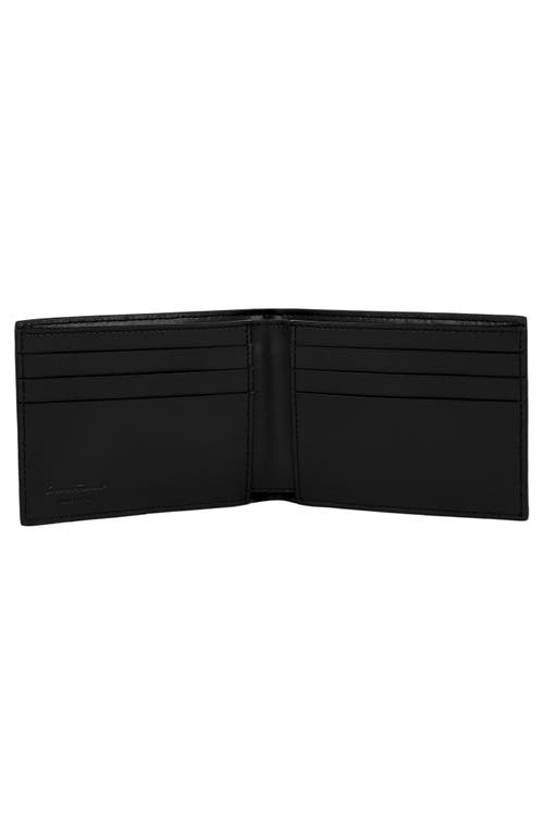 Ferragamo Crosta Polo Bifold Wallet In Black