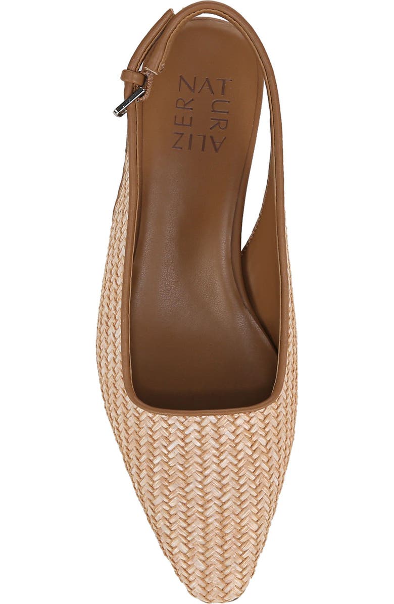 Naturalizer Ginger Slingback Pump, Alternate, color, Tan Woven Faux Leather
