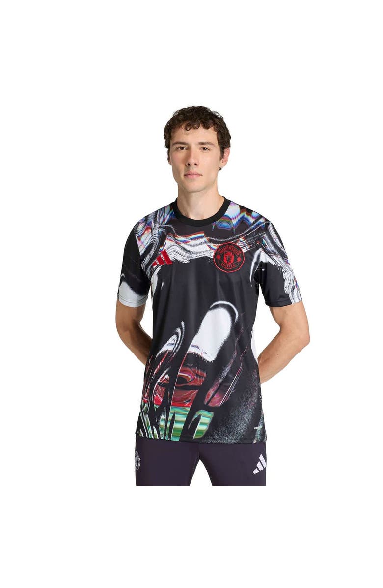 adidas Men's adidas  Black Manchester United 2025/26 Pre-Match Training Jersey, Main, color, Black