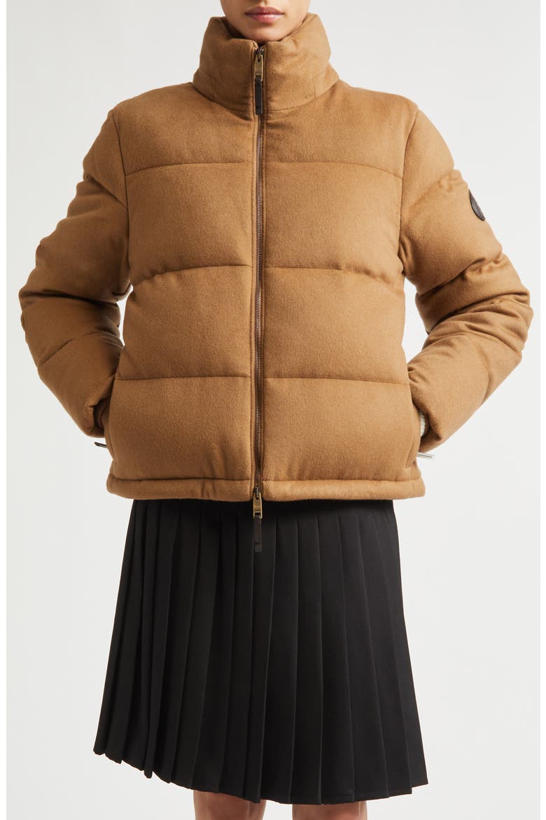 Ambleside Cashmere Down Puffer Jacket, Main, color, CAMEL