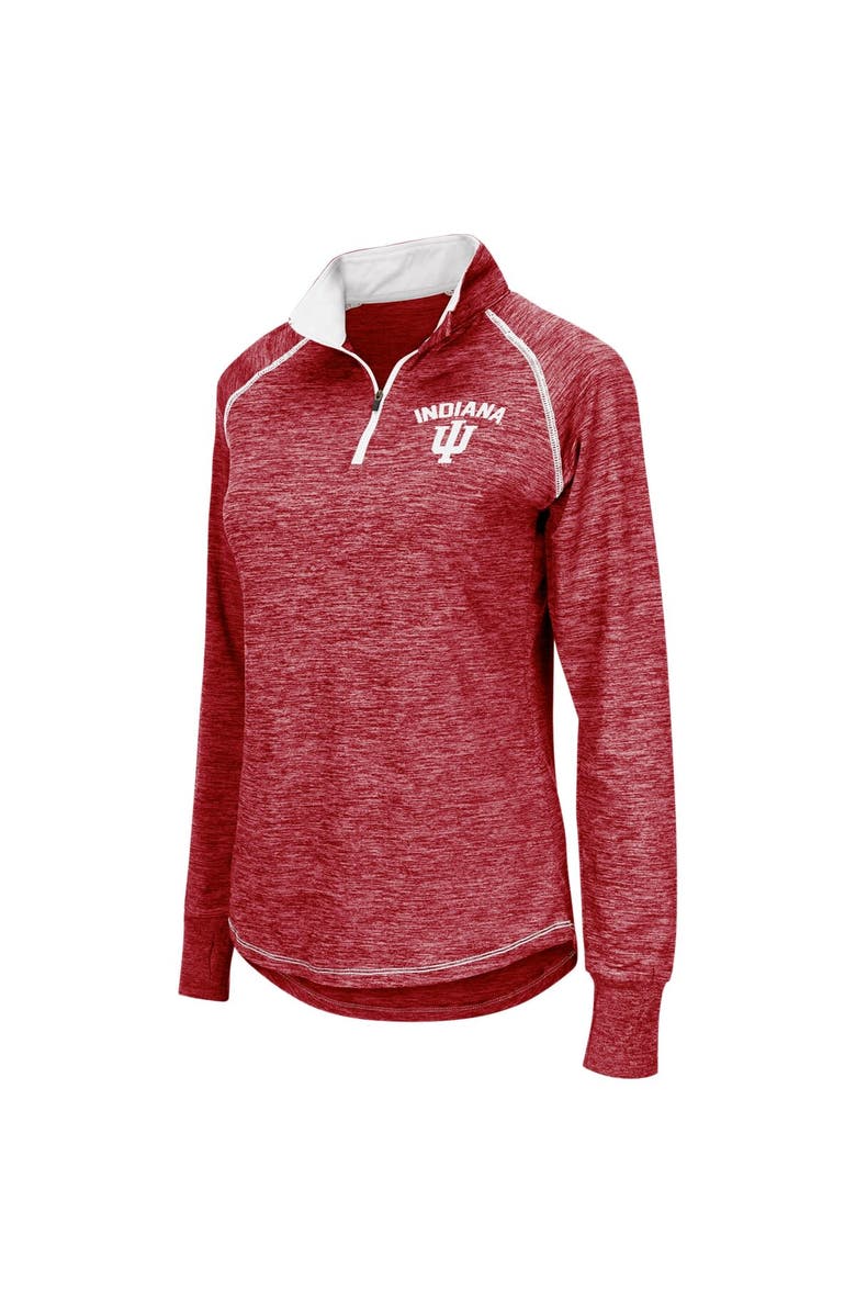 COLOSSEUM Women's Colosseum Crimson Indiana Hoosiers Bikram Quarter-Zip Pullover Jacket, Alternate, color,