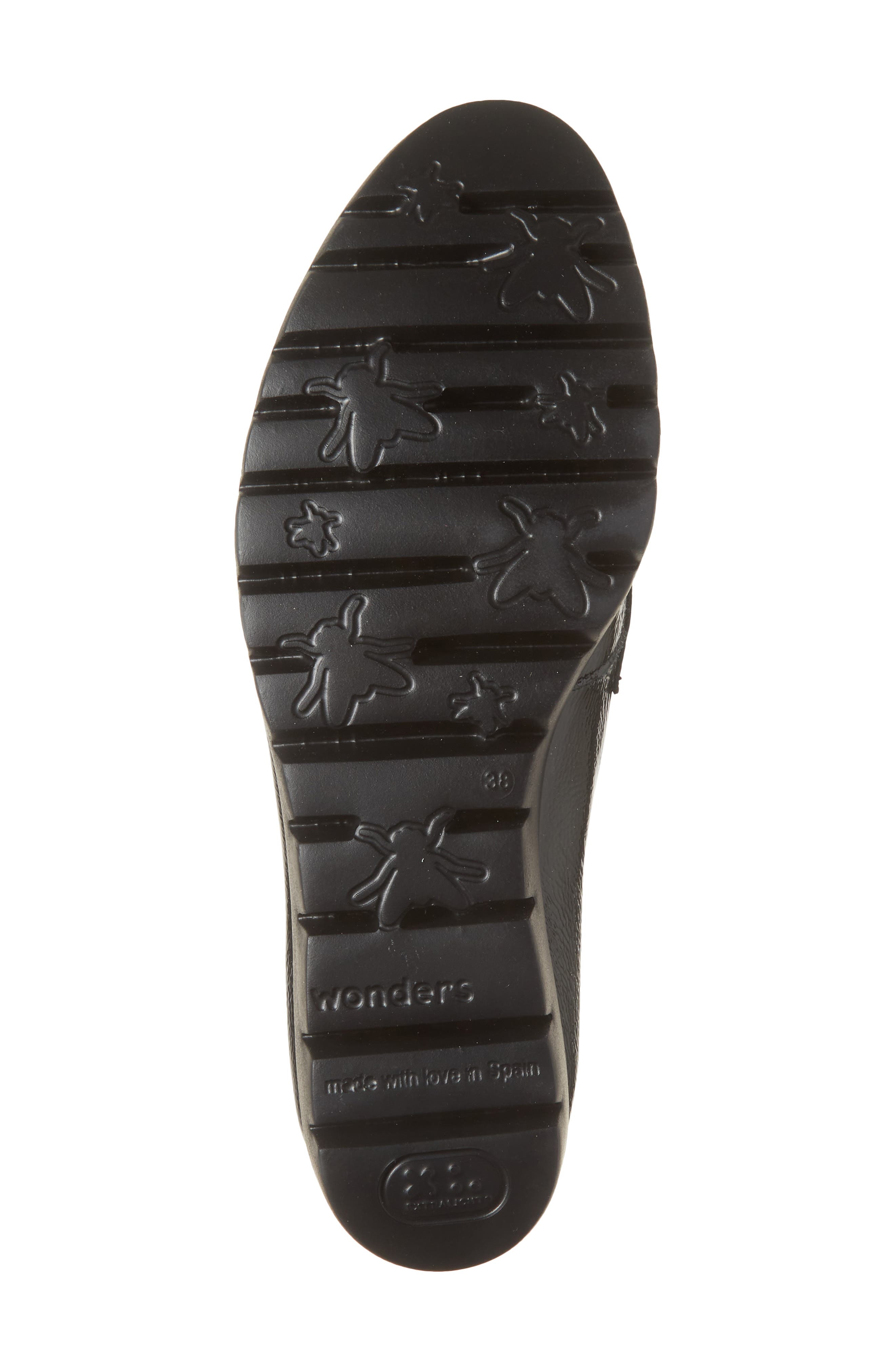 Wonders C-33342 Tassel Wedge Loafer, Alternate, color, Lack Black