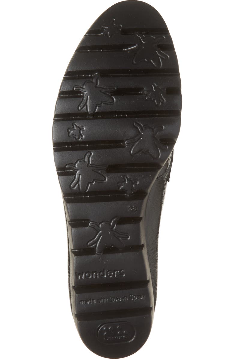 Wonders C-33342 Tassel Wedge Loafer, Alternate, color, Lack Black