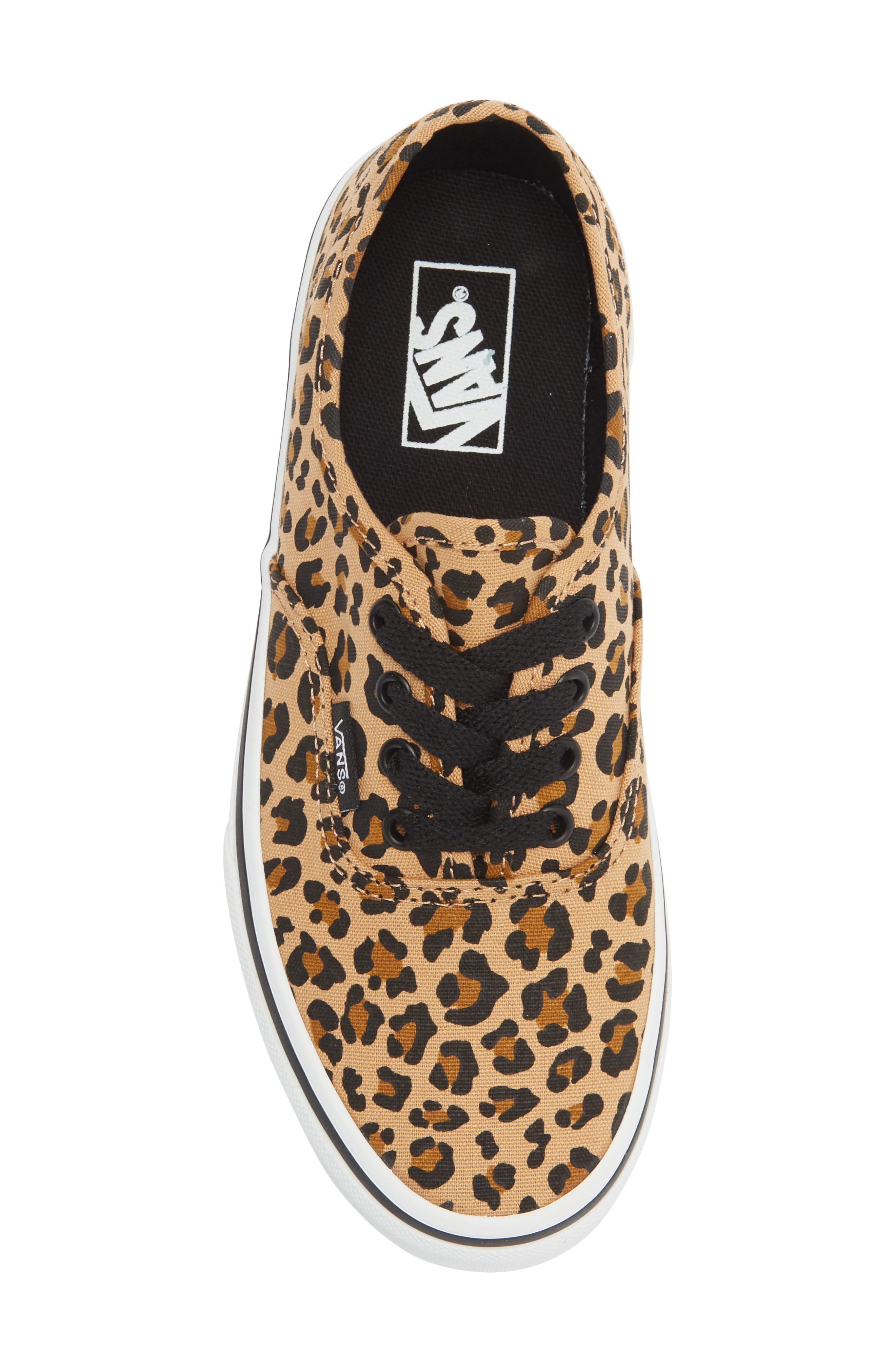 Kids' Authentic Leopard Sneaker, Alternate, color, TAN