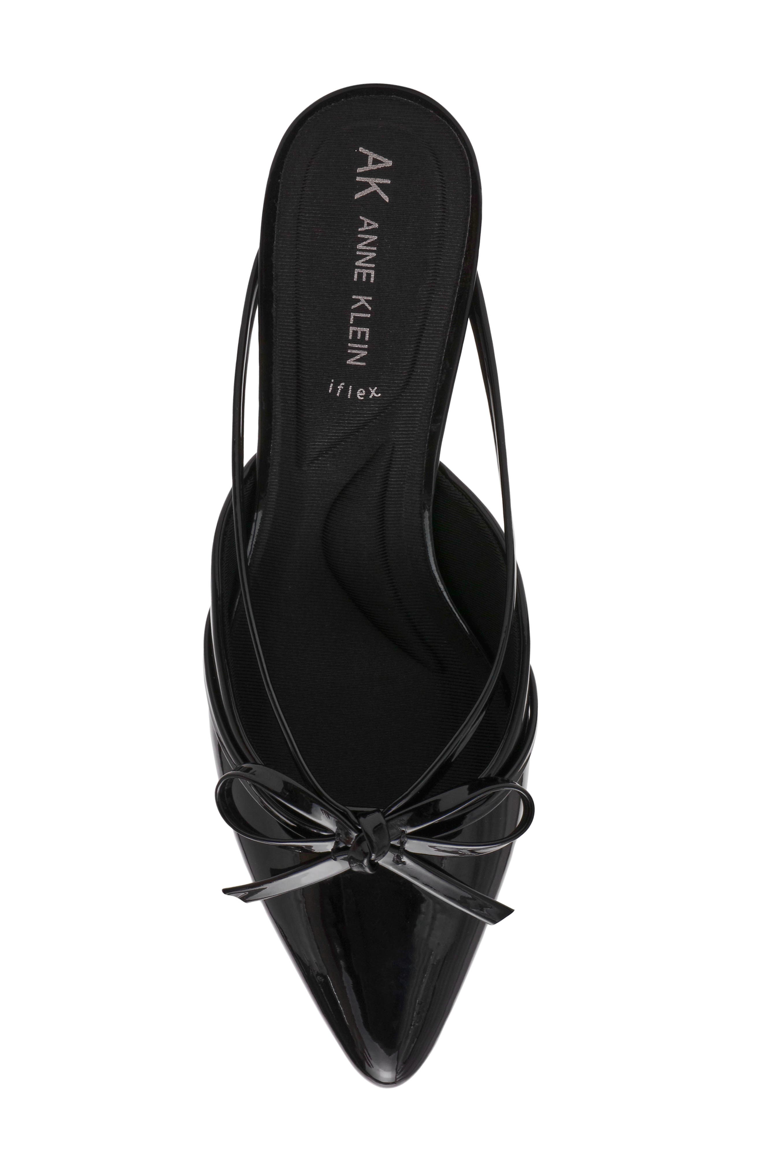 Anne Klein Iric Pointed Toe Mule, Alternate, color, Black Patent