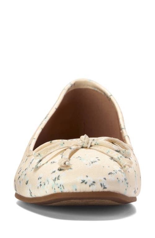 Cole Haan Yara Ballet Flat In Vanilla Custard Floral Print