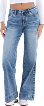 HINT OF BLU Mighty High Waist Wide Leg Jeans