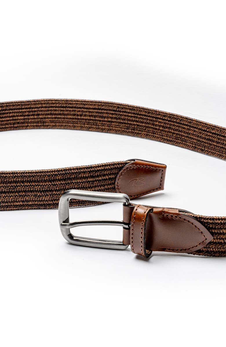 Robert Barakett Stirling Woven Belt, Alternate, color, Cafe