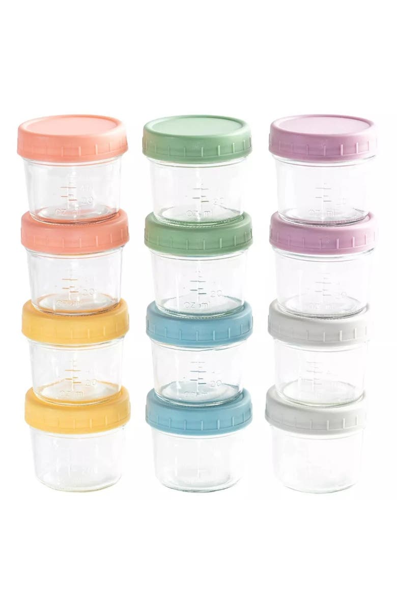 Sperric Glass Baby Food Storage Jars with Compact Baby Food Steamer and Blender Set, Alternate, color, White