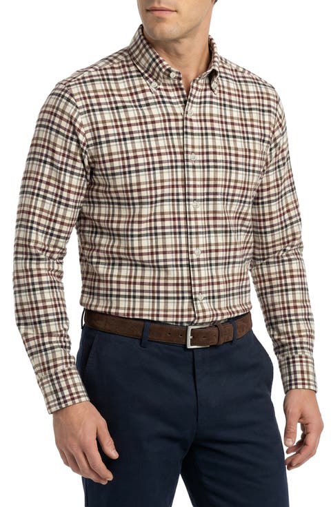 Heritage Regular Fit Plaid Flannel Button-Down Shirt