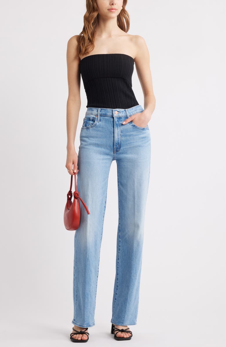 Open Edit Rib Tube Top, Alternate, color, Black