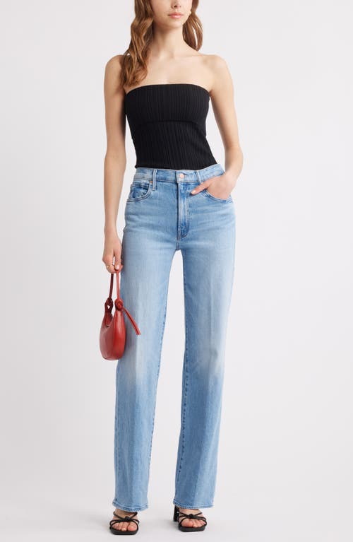 Open Edit Rib Tube Top In Black