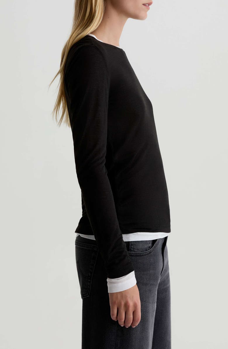 AG Eleni Crewneck Knit Top, Alternate, color, 