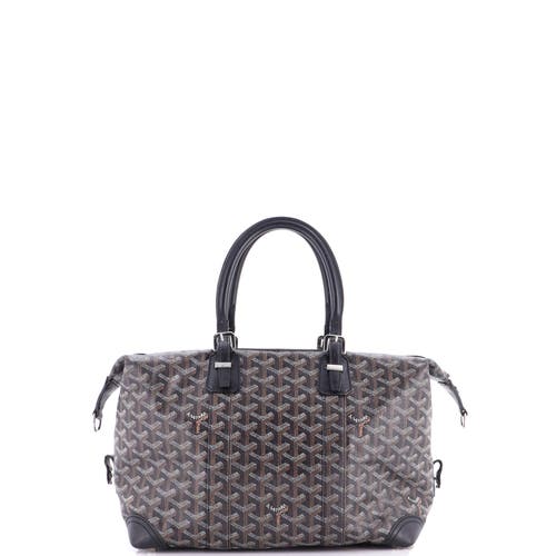 Pre-owned Goyard  Goyard Boeing Travel Bag Coated Canvas 30 In Pattern