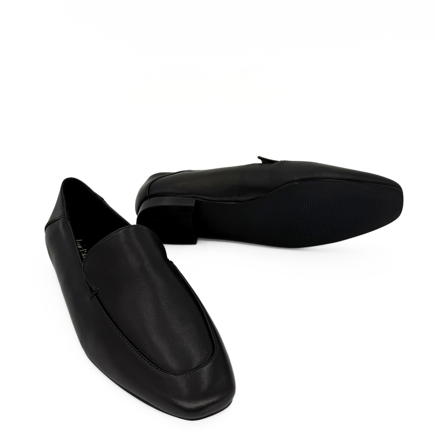 Amie Rafa Cindy Leather Loafers, Alternate, color, Black