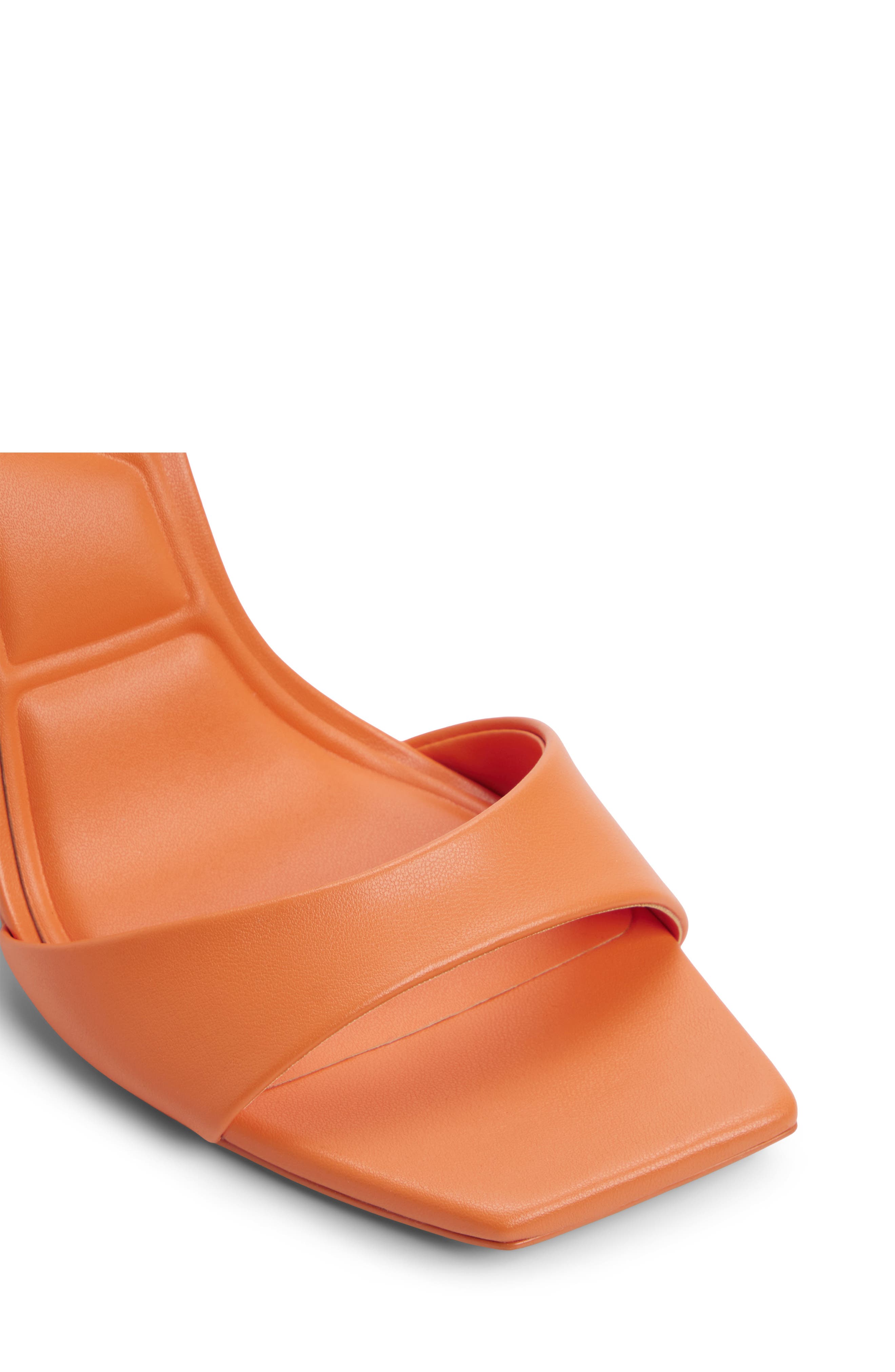 ALDO Illustrious Ankle Strap Sandal, Alternate, color, Medium Orange