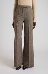 Valentino High Waist Virgin Wool Trousers