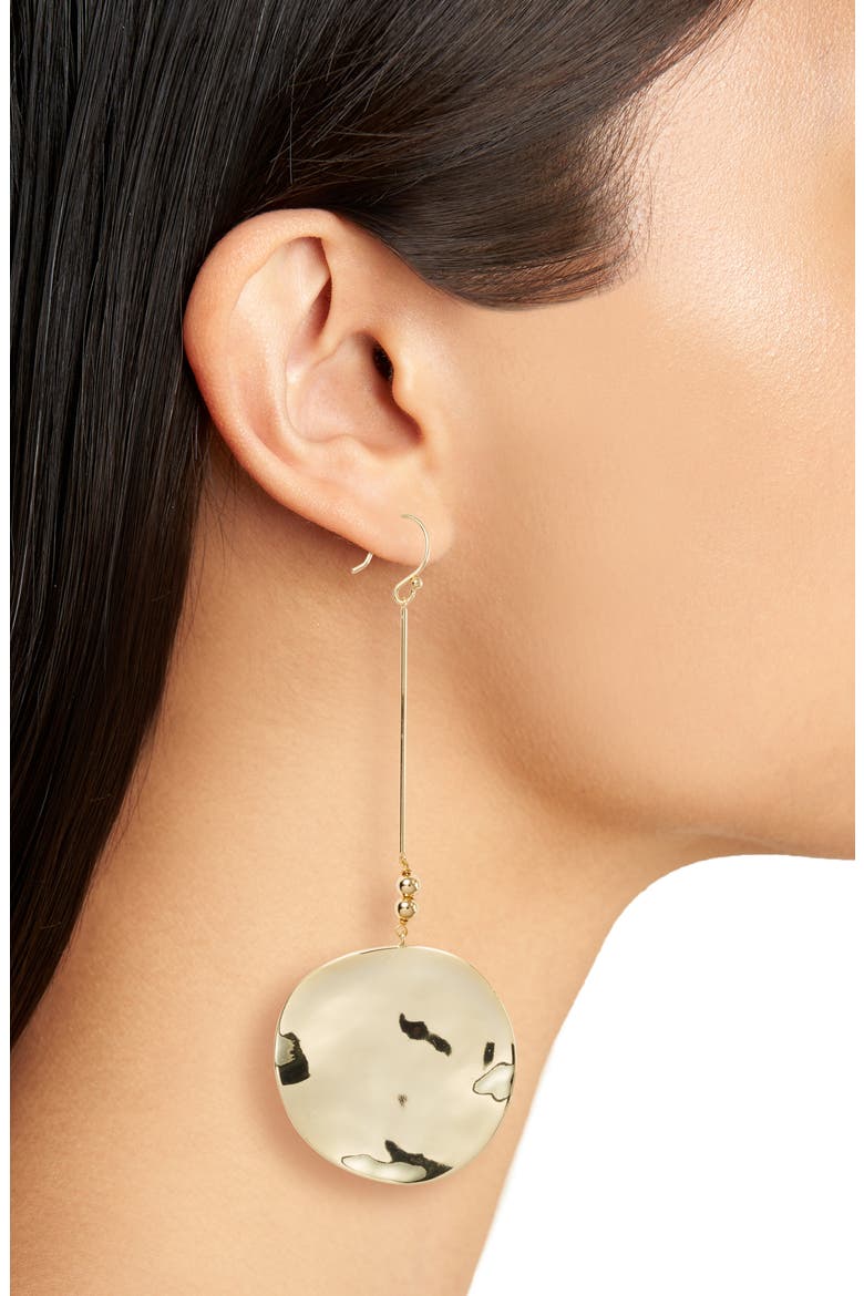 Chloe Drop Earrings, Alternate, color, GOLD