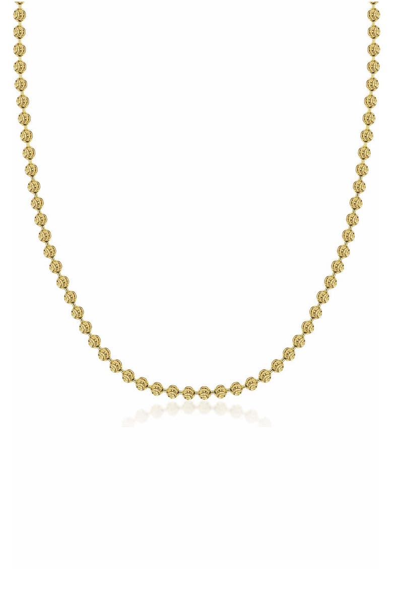 Gold Plated Sterling Silver Moon Ball Chain Necklace video