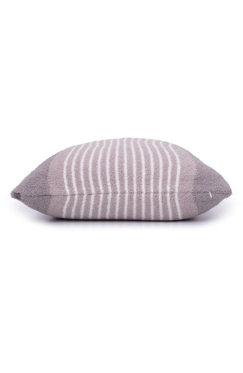 Barefoot Dreams Cozychic® Center Stripe Accent Pillow In Gray