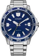 Citizen Eco Drive Stainless Steel Bracelet Watch, 45mm