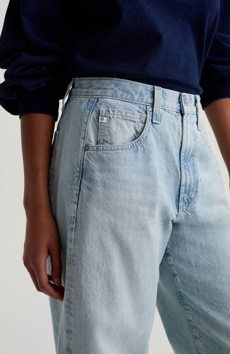 AG Hattie High Waist Ankle Wide Barrel Leg Jeans, Alternate, color, Sunset Hills