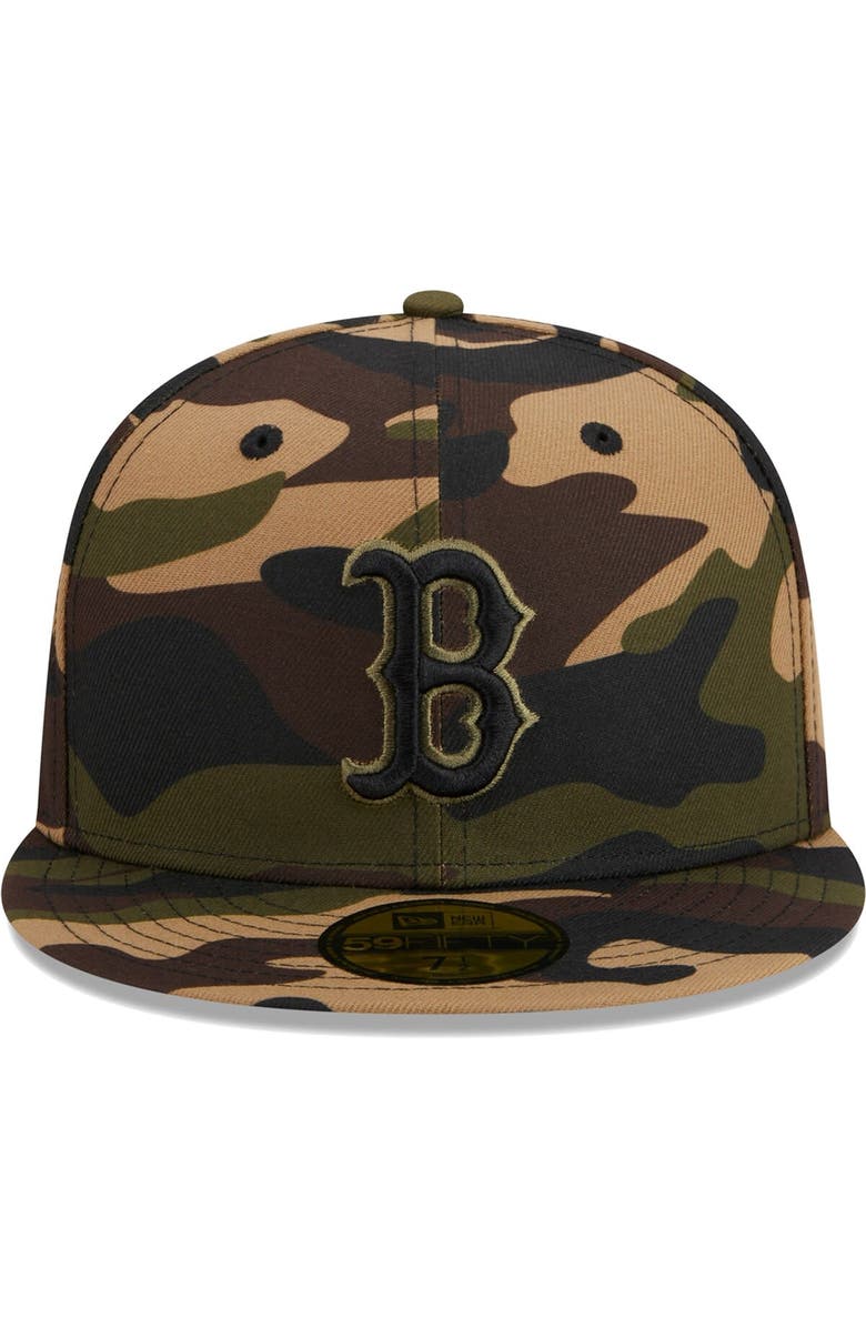 New Era Men's New Era Camo Boston Red Sox Autumn 59FIFTY Fitted Hat, Alternate, color, 