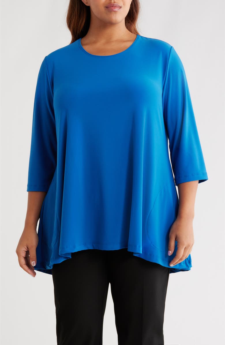 Vikki Vi Swing Tunic, Main, color, Azure