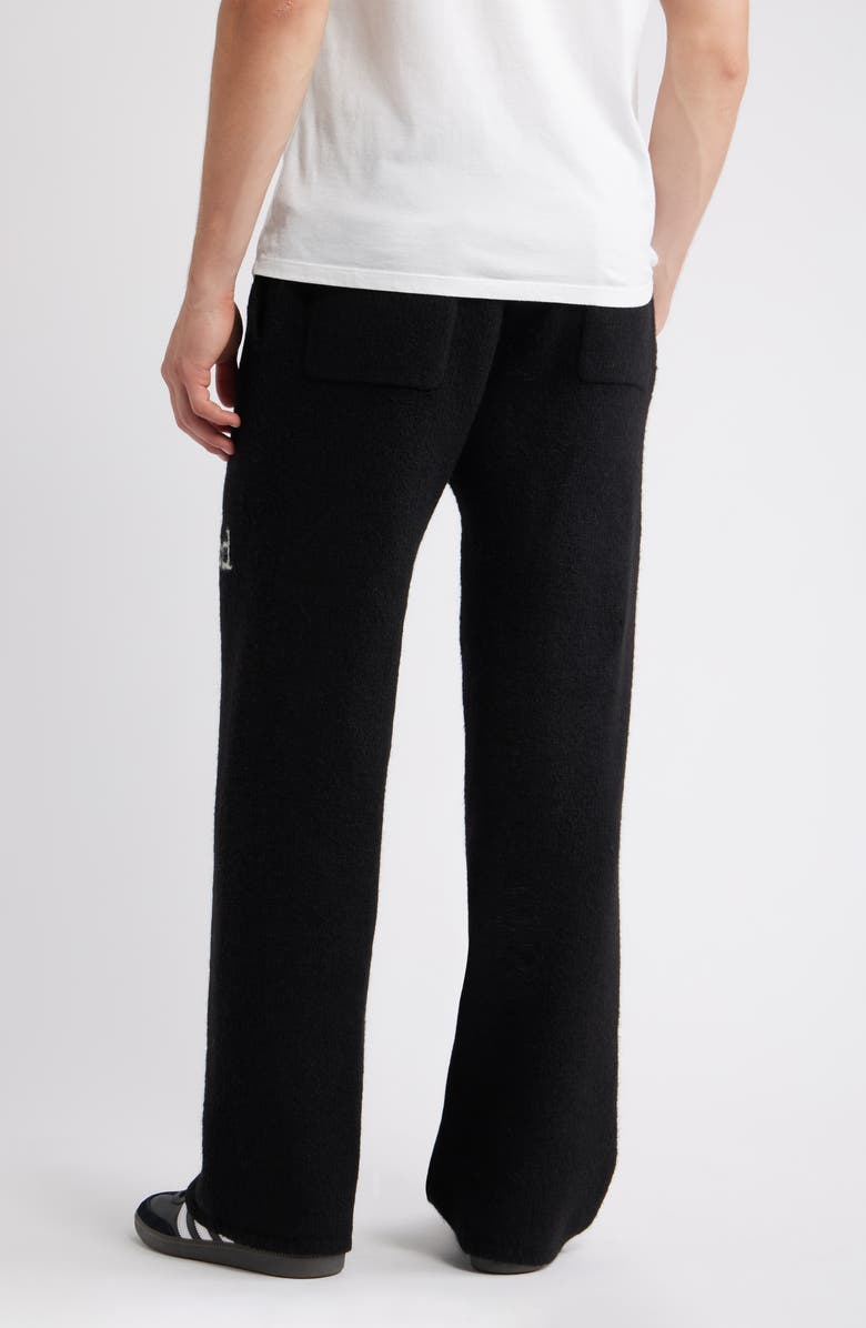 Elwood Intarsia Logo Baggy Sweatpants, Alternate, color, Black