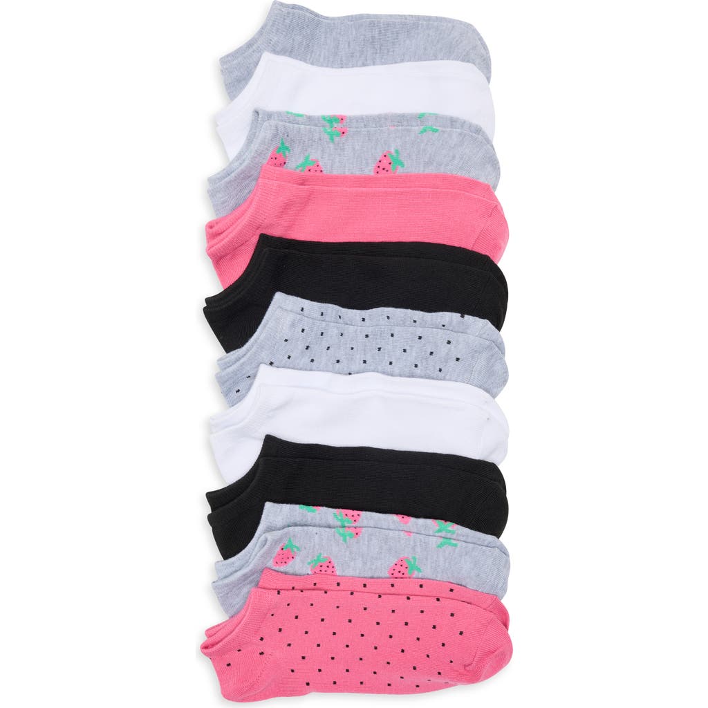 Juicy Couture Assorted 10-pack Strawberry No-show Socks