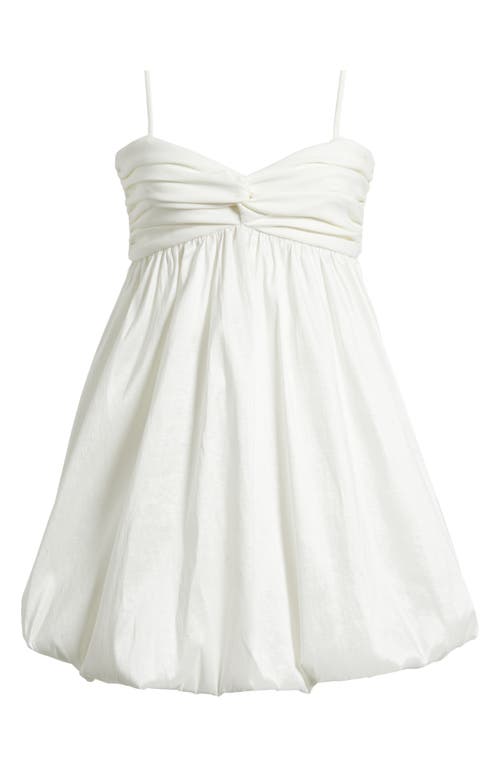 Likely Serefina Mixed Media Bubble Minidress In White