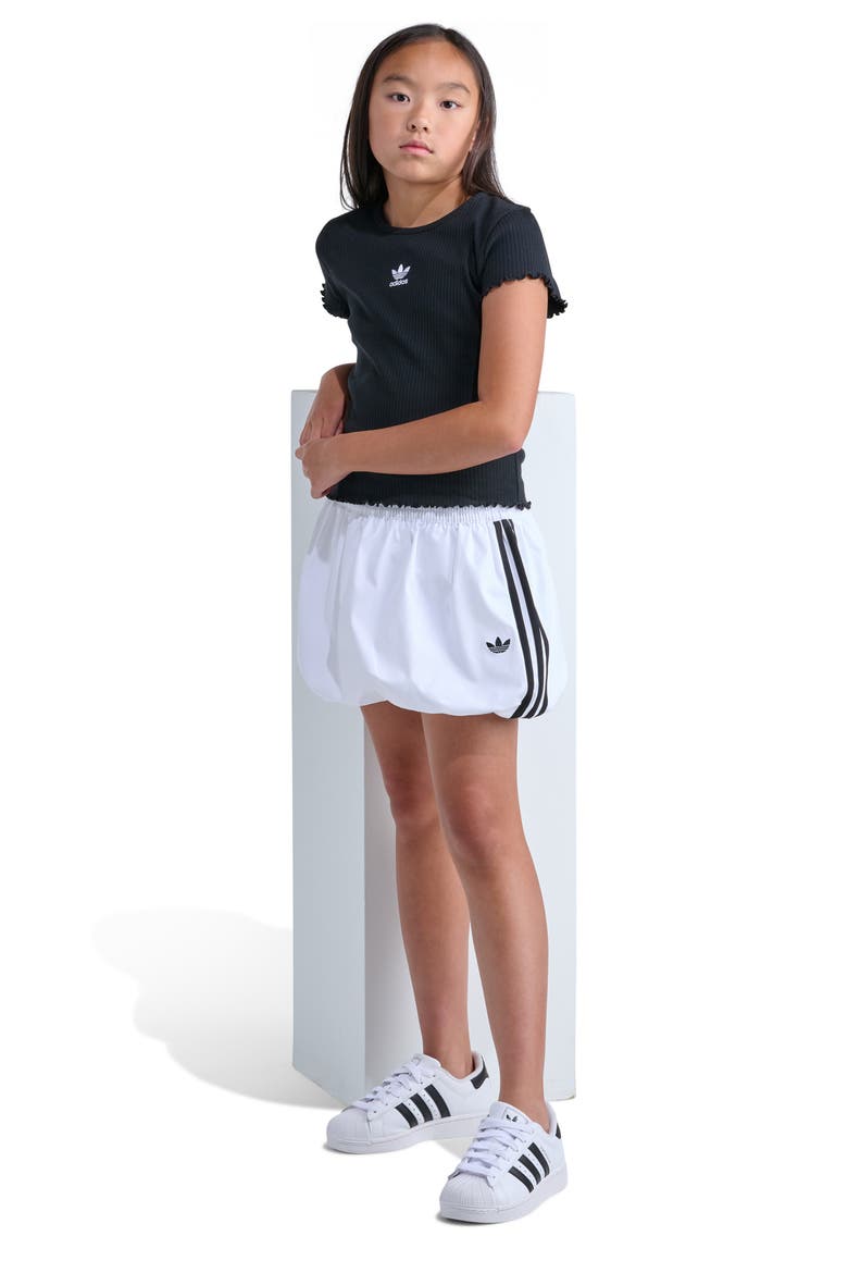 Kids' Bubble Skort, Alternate, color, WHITE