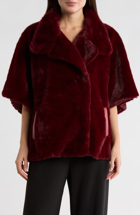 Faux Fur Cape