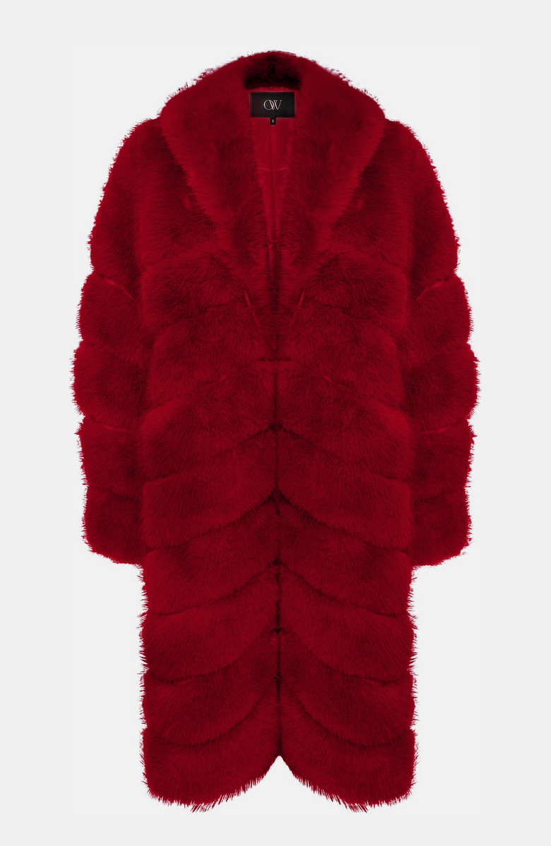 OW Collection COPENHAGEN Coat, Alternate, color, Red