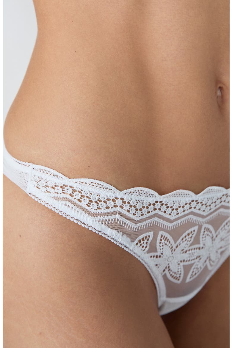 Sun Kiss Tanga Thong, Alternate, color, ECRU