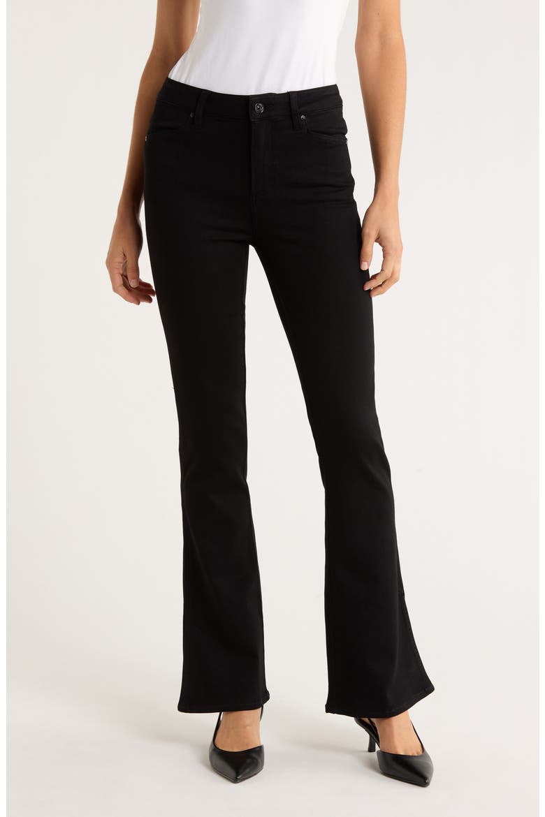 Laurel Canyon High Waist Bootcut Jeans, Main, color, BLACK SHADOW