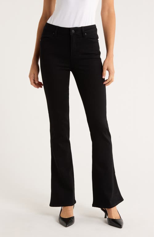 Paige Laurel Canyon High Waist Bootcut Jeans In Black