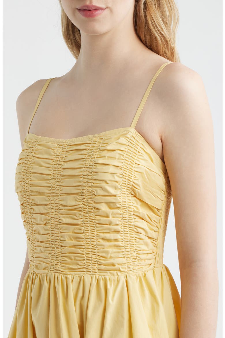 Smock Bodice Cotton Sundress, Alternate, color, BUTTER YELLOW