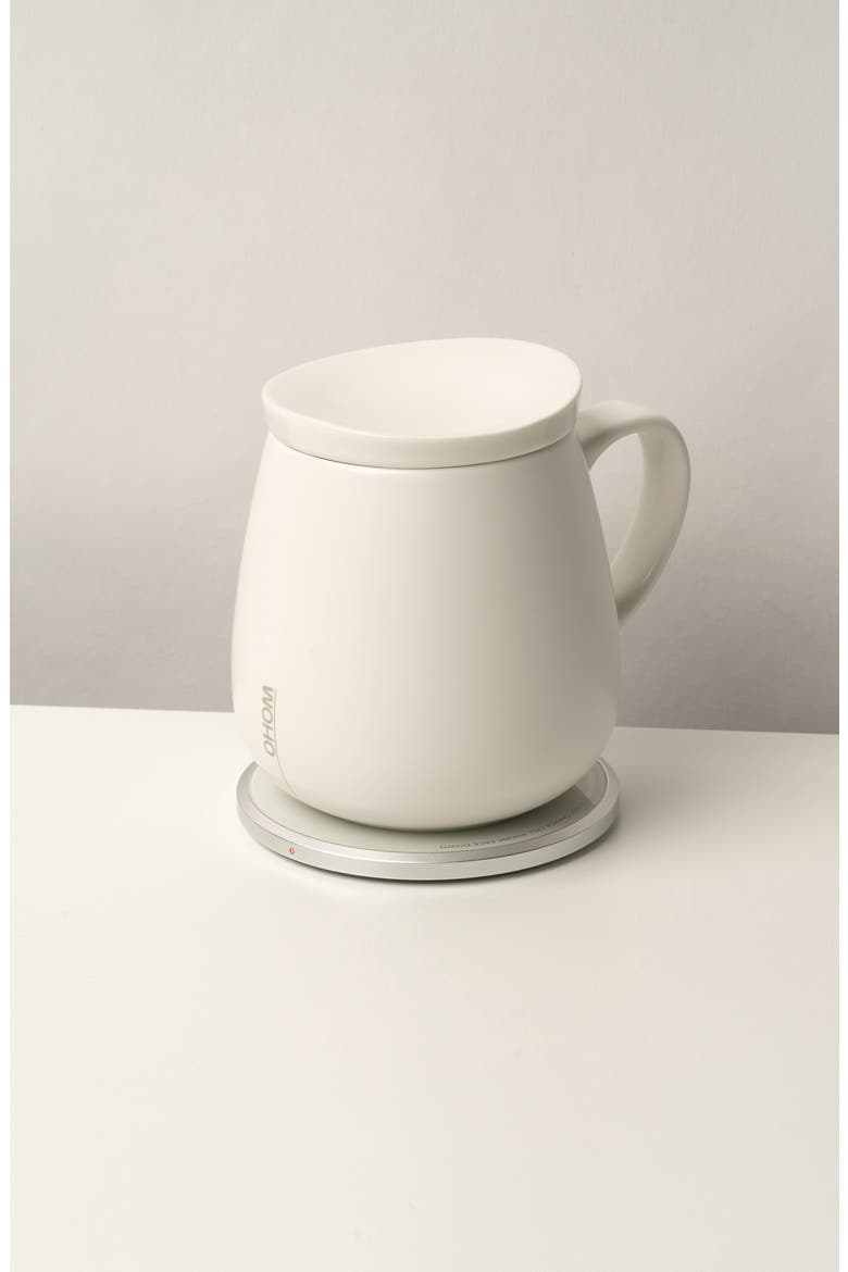 Ui Plus Mug & Warmer Set, Alternate, color, WHITE