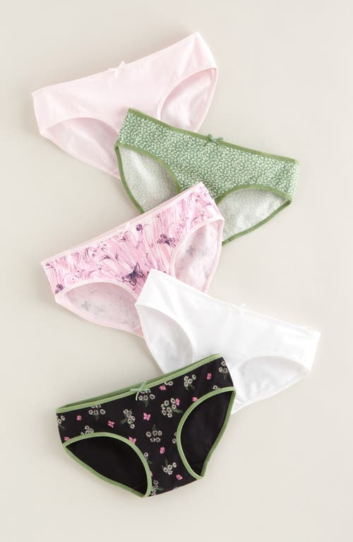 Nordstrom Kids' Assorted 5-pack Hipster Briefs In Multi