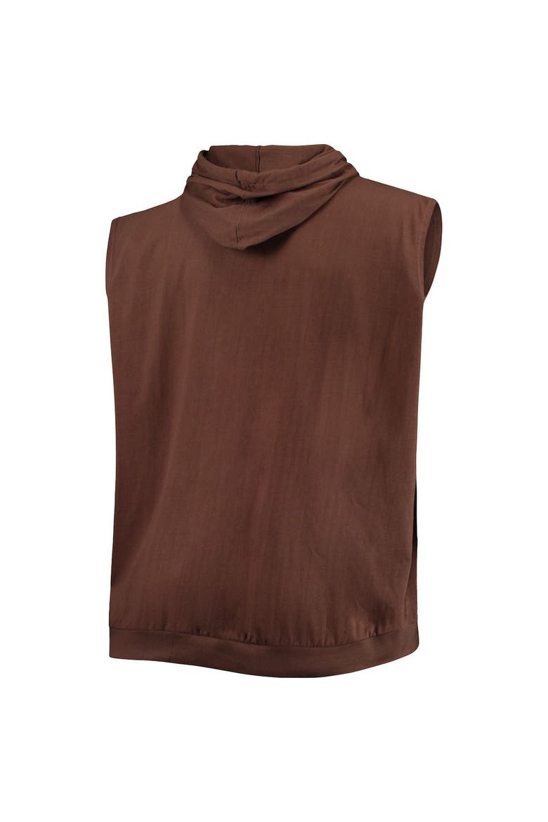 Men's Brown San Diego Padres Jersey Muscle Sleeveless Pullover Hoodie, Alternate, color, Brown