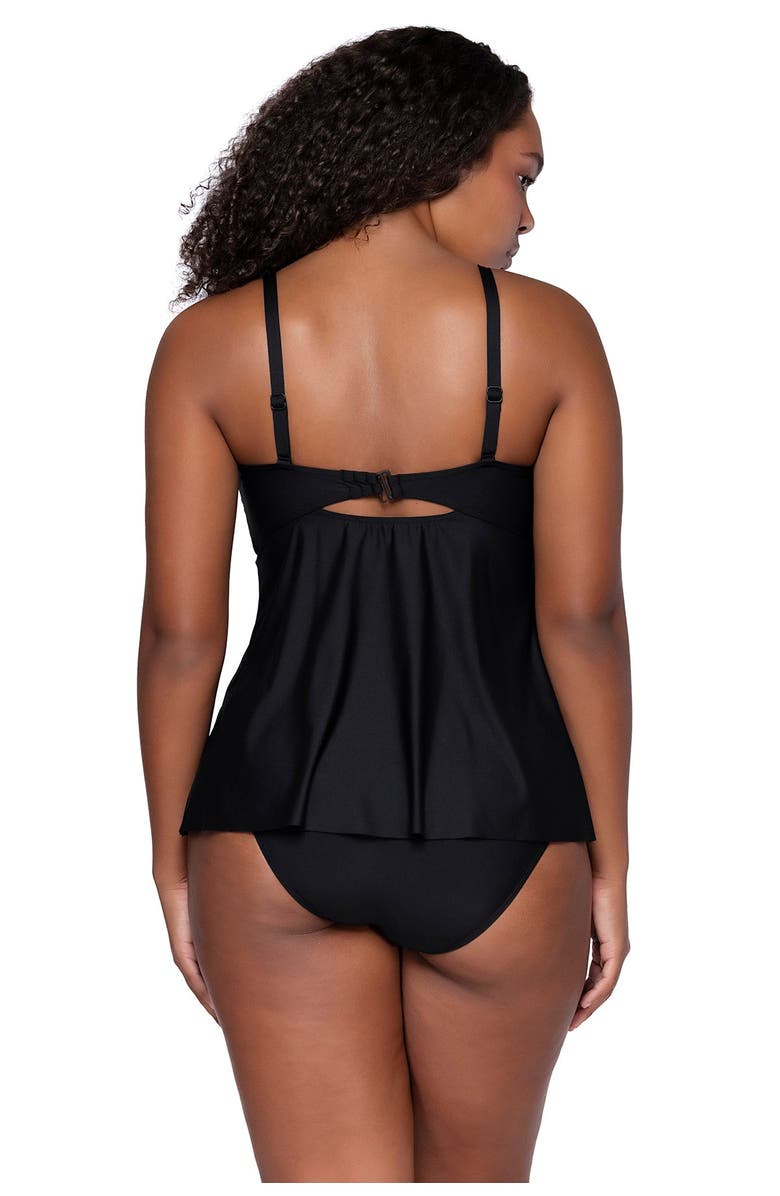 Sunsets Escape Tori Tankini Swimsuit Top, Alternate, color, Black