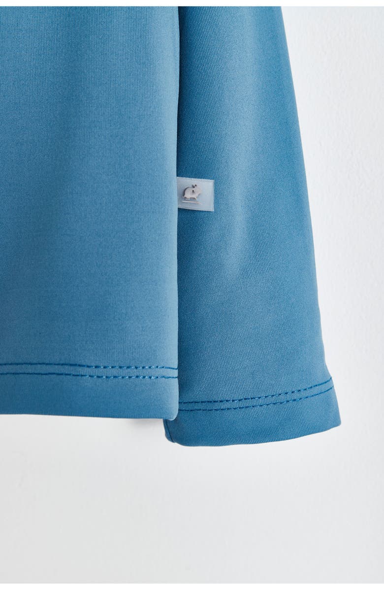 Babycottons Premium Quality Sun Long Sleeve Rashguard, Alternate, color, Blue